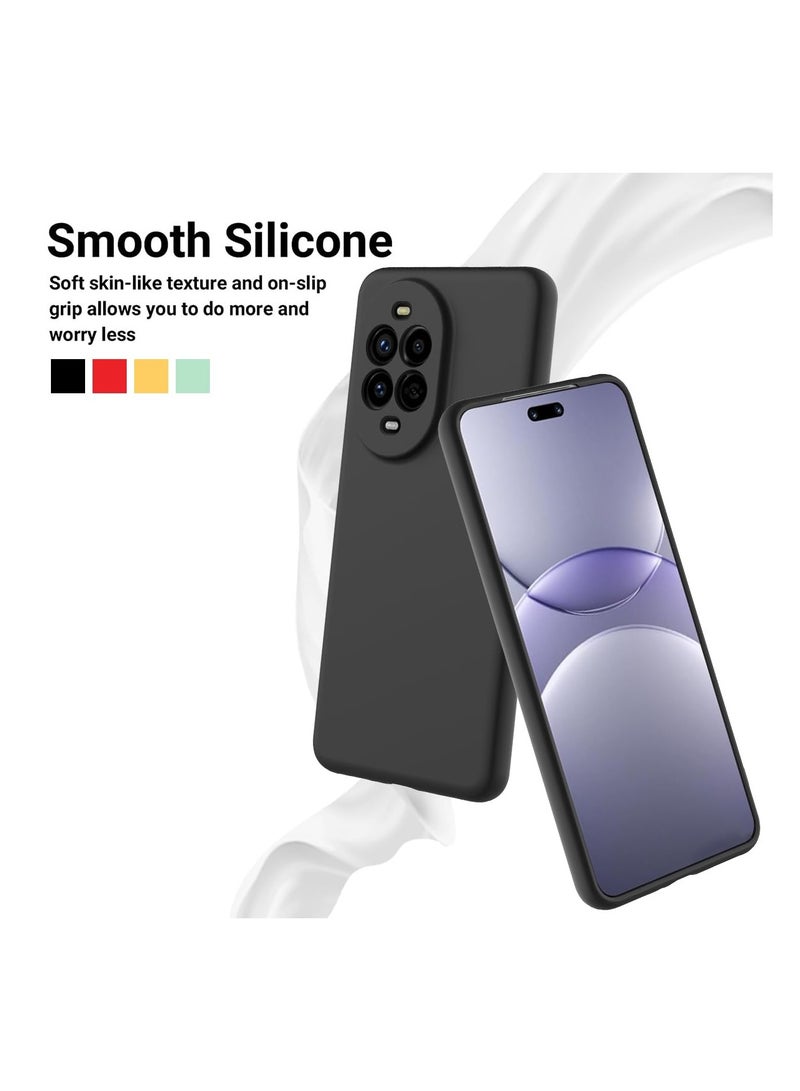 for Huawei Nova 13 Pro 4G Case Cover, Frosted Design Raised Full Camera Protection Slim Thin Soft Mobile Phone Case for Huawei Nova 13 Pro 4G, Black - Image 3