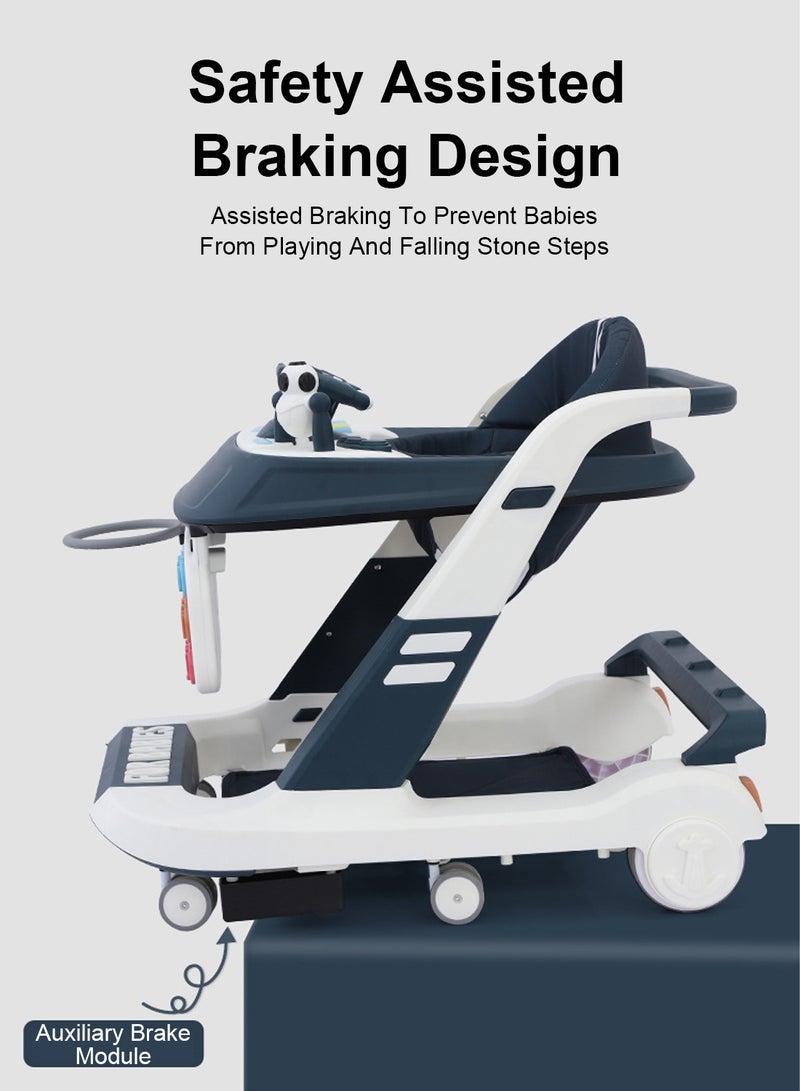 ما بيبي مشاية أطفال متعددة الوظائف 360 درجة تدور للمشاية الرضع مع سرعة قابلة للتعديل لوحة لعبة لغز المرح زر الموسيقى للتعليم المبكر - Image 3