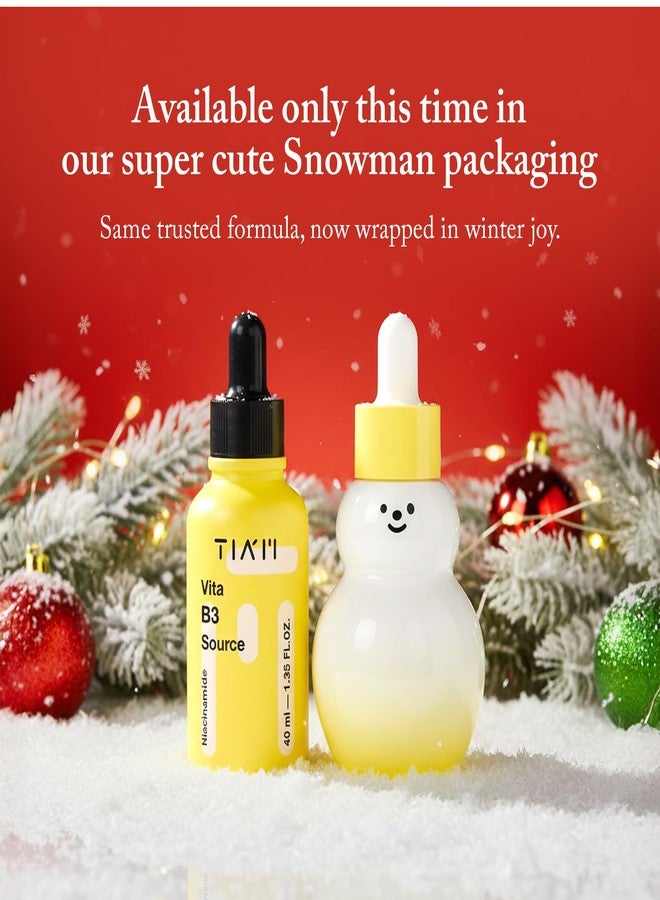 TIA'M TIAM Vita B3 Source Serum Snowman, 10% Niacinamide Glow Serum with 2% Arbutin for Dark Spots, Uneven Skin Tone, Fast-Absorbing, Vegan Korean Skincare -1.35 fl oz (40ml) - Image 2