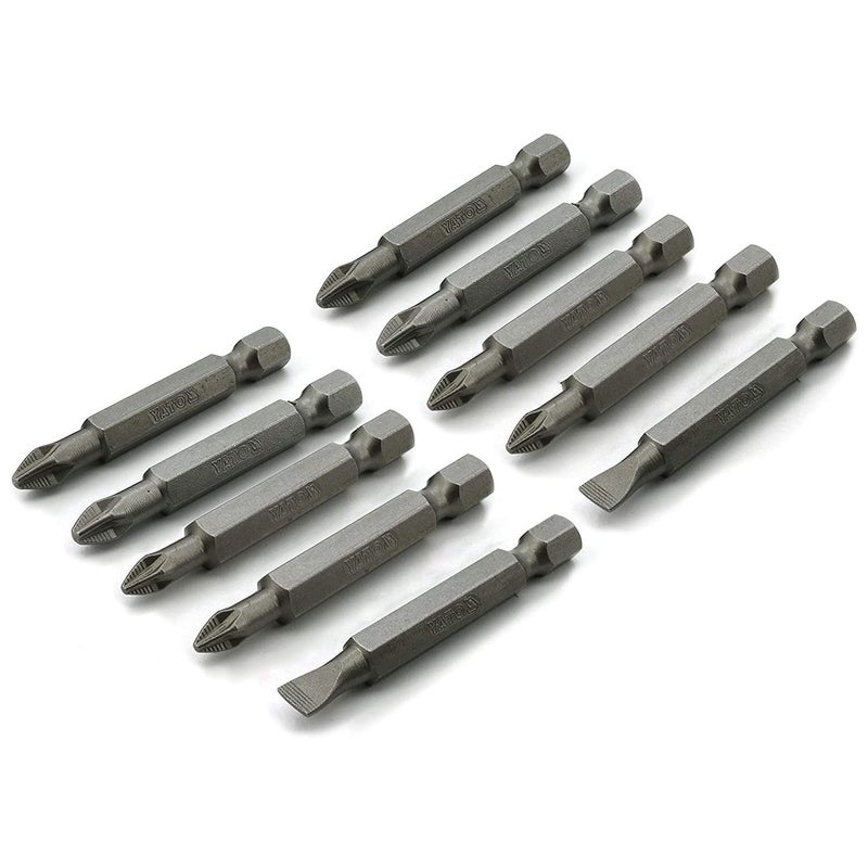 Yato YT-04832 Screwdriver Bits S2 Set 50mm 10 Pcs |Hand Tools|Screwdriver Bit|Precision Screwdriver|Impact Screwdriver|Screwdriver Machine|Industrial Tools|Impact Bits - Image 1