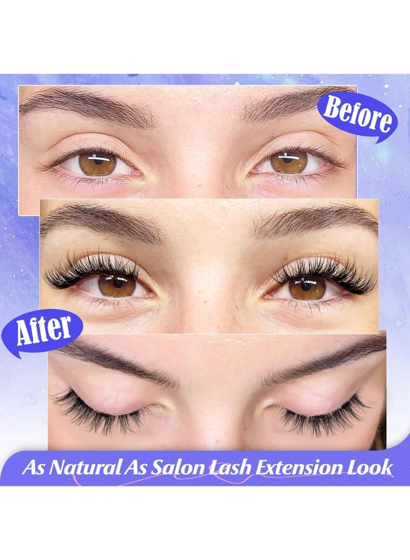 Dougez Magnetic Eyelashes with Applicator Reusable Magnetic Lashes without Eyeliner Natural Anime No Glue Needed Magnetic Lashes Manga Magnetic Eyelashes Kit - Image 4