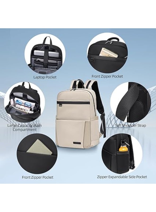 BANGE Slim Backpack for Men Business Backpack 15.6" Laptop Bag Upto 17L Backpack with 10.9" iPad Pocket,Water-resistant Backpack for Men Daily Use - Image 4