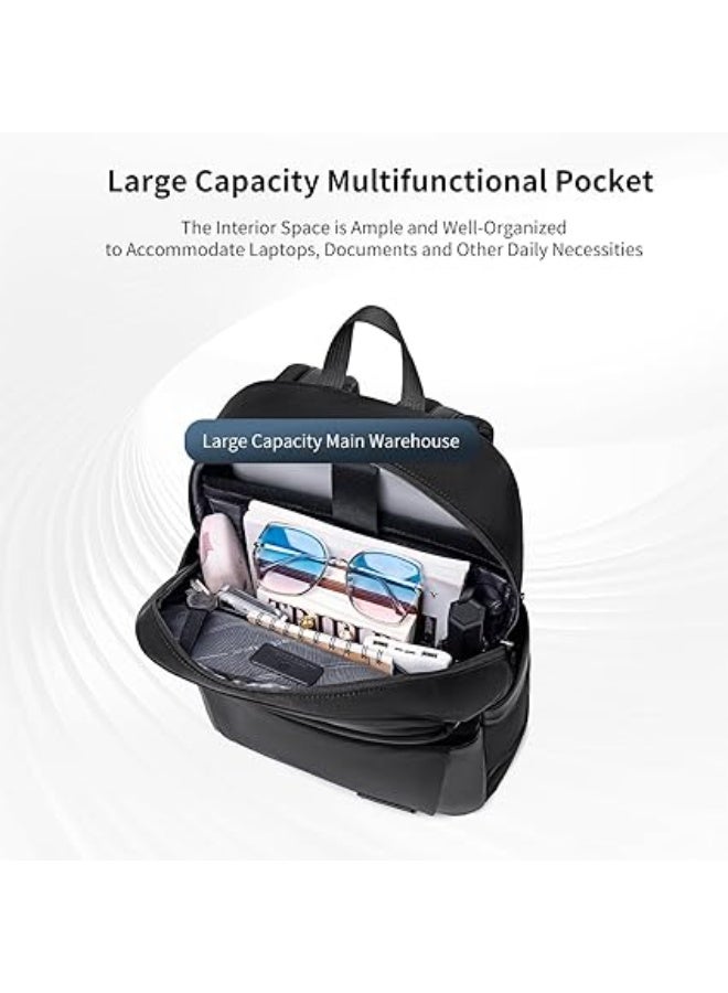 BANGE Slim Backpack for Men Business Backpack 15.6" Laptop Bag Upto 17L Backpack with 10.9" iPad Pocket,Water-resistant Backpack for Men Daily Use - Image 3