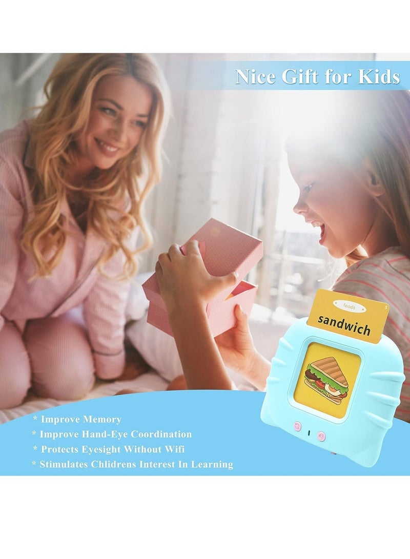 Flash Cards for Toddlers 2-4 Years, 112 Audible Talking Flash Cards 224 Words Educational Toys for 2 3 4 5 6 Year Old Boys Girls, Sight Words Flash Cards (Blue01) - Image 5