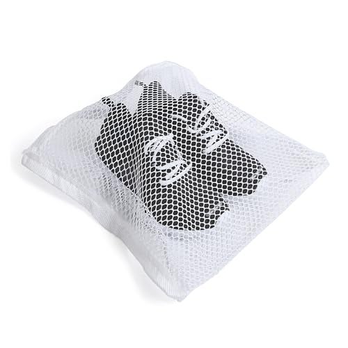 Smart Design Sneaker Dryer & Wash Bag w/ Elastic Straps - Durable Fabric - for Shoes, Clothing, & Laundry - Home Organization (15.5 x 15.5 Inch) [White] - Image 1