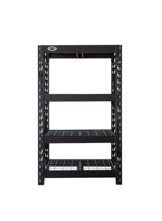 CAT 4-Tier Heavy-Duty Freestanding Industrial Shelving Unit Black 60 x 36 x 18 Inch CAT-361860S3WR - Image 2