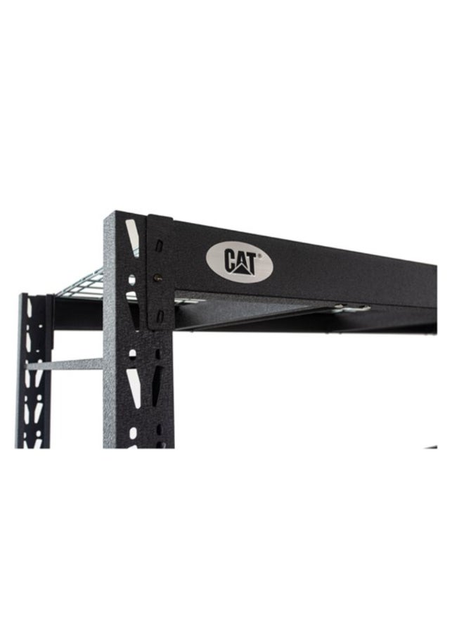 CAT 4-Tier Heavy-Duty Freestanding Industrial Shelving Unit Black 60 x 36 x 18 Inch CAT-361860S3WR - Image 4