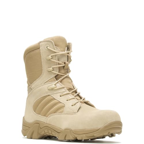 Bates Mens GX8 8 Inch UltraLites Zip Uniform Work Boot Desert 8 M US - Image 3