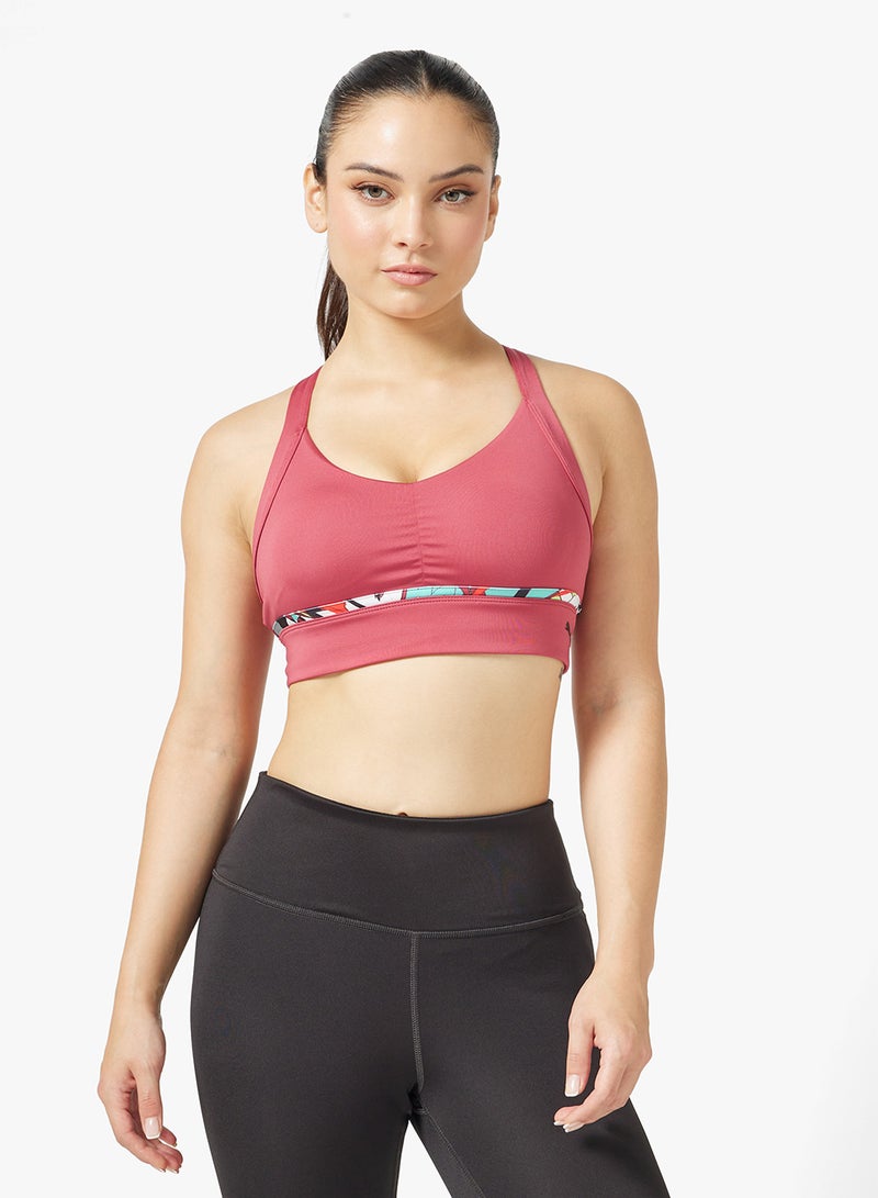 PUMA 4Keeps Tropical All Over Printed Longline Bra - Image 1