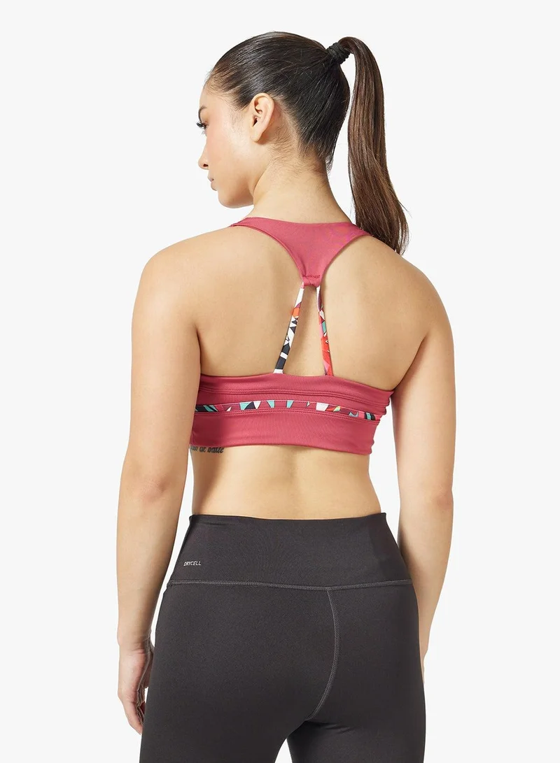 PUMA 4Keeps Tropical All Over Printed Longline Bra