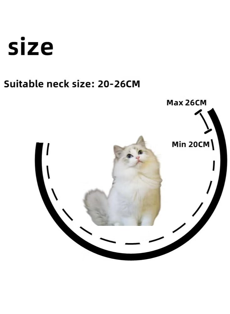 Cat Collar with Diamonds, Rhinestone Pet Collar Elastic Adjustable Collar Cat and Dog Small Pet Necklace Jewelry - Image 3