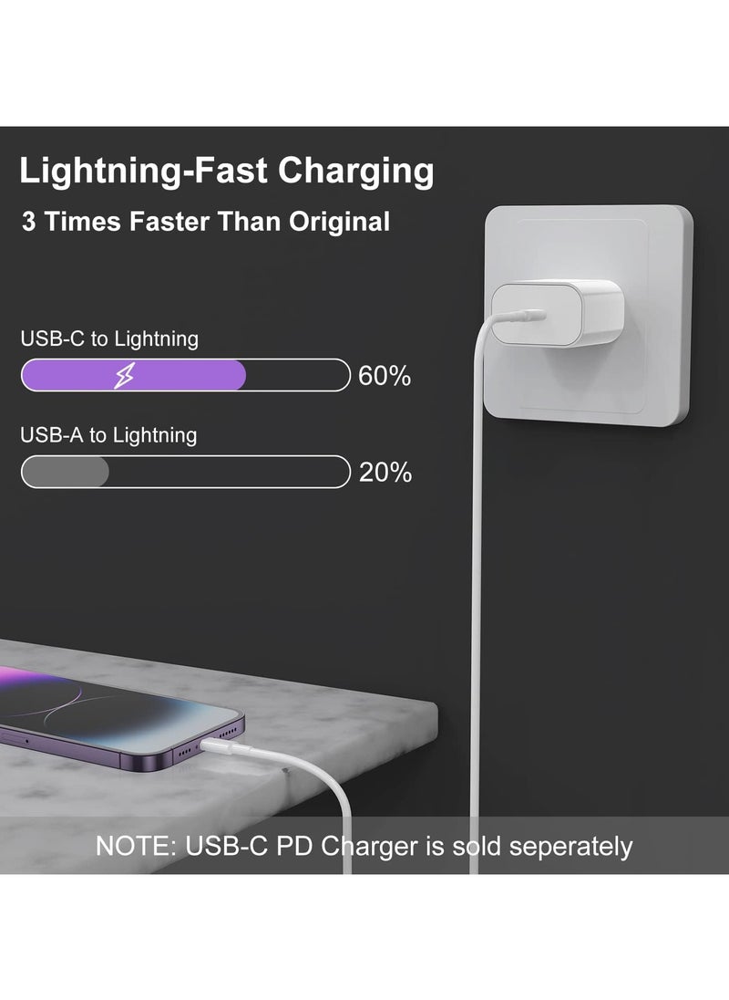 keloray - USB C to Lightning Cable 3FT 1 Pack [Apple MFi Certified], Power PD 30W Delivery iPhone Cables Type C iPhone Charger Cord Fast Charging Compatible iPhone 14 13 12 11 Pro Max X XS XR 8 7 6s Plus SE - Image 1