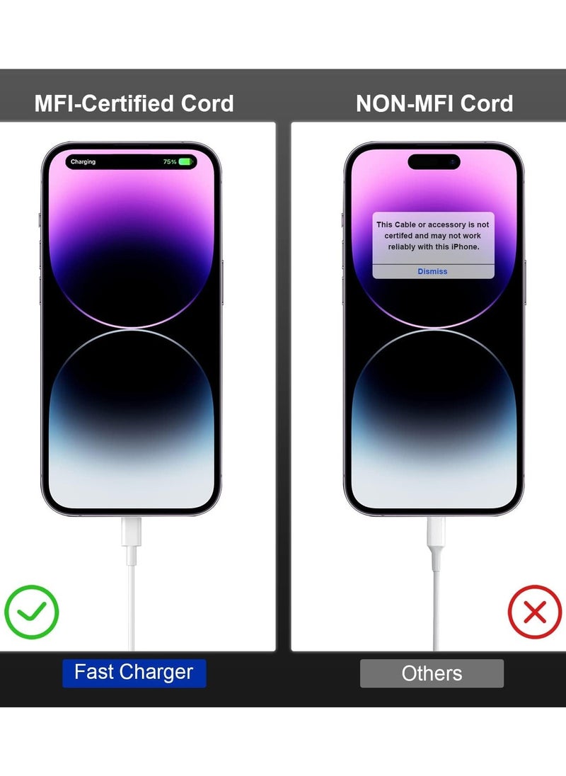 keloray - USB C to Lightning Cable 3FT 1 Pack [Apple MFi Certified], Power PD 30W Delivery iPhone Cables Type C iPhone Charger Cord Fast Charging Compatible iPhone 14 13 12 11 Pro Max X XS XR 8 7 6s Plus SE - Image 1