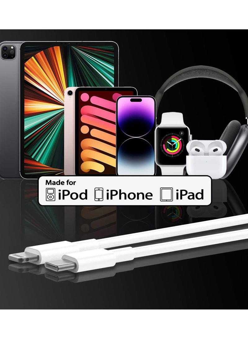 keloray USB C to Lightning Cable 3FT 1 Pack [Apple MFi Certified], Power PD 30W Delivery iPhone Cables Type C iPhone Charger Cord Fast Charging Compatible iPhone 14 13 12 11 Pro Max X XS XR 8 7 6s Plus SE - Image 5