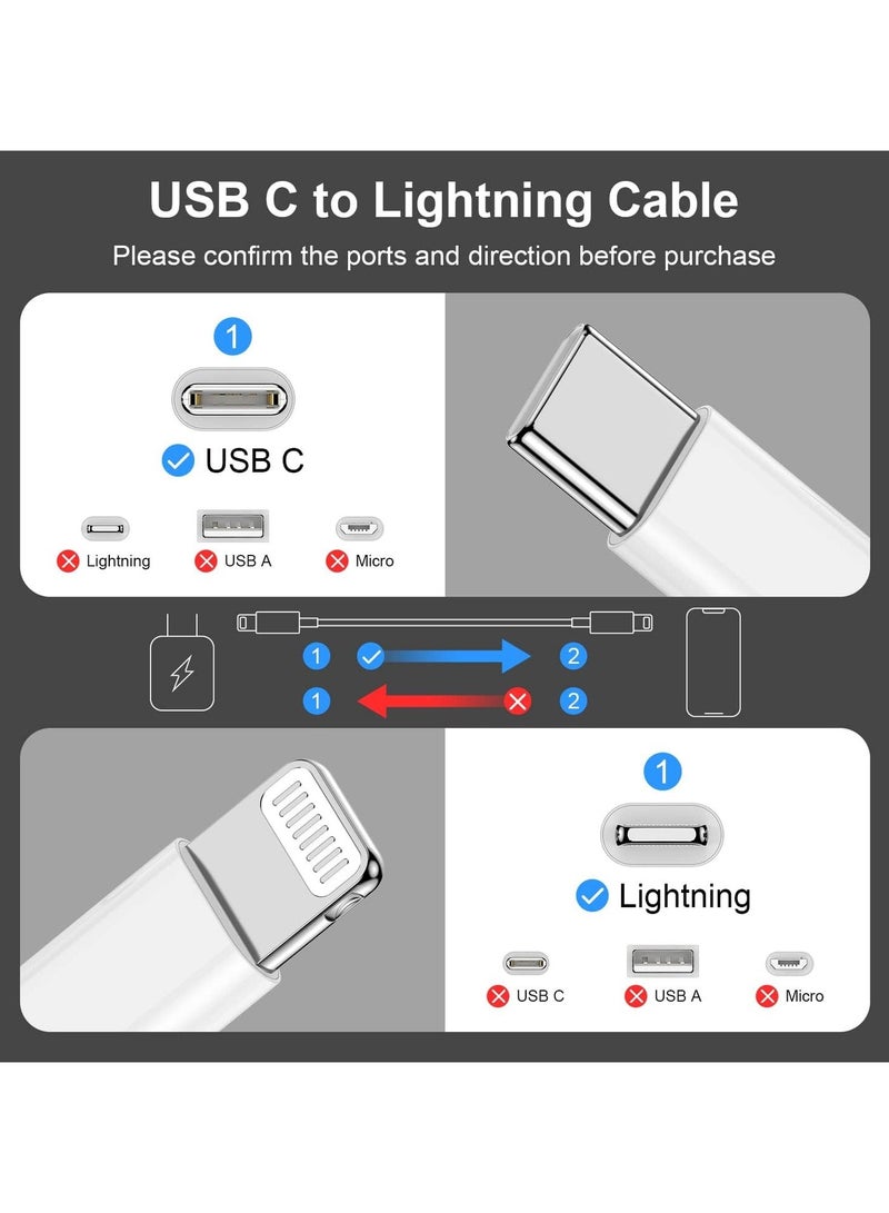 keloray USB C to Lightning Cable 3FT 1 Pack [Apple MFi Certified], Power PD 30W Delivery iPhone Cables Type C iPhone Charger Cord Fast Charging Compatible iPhone 14 13 12 11 Pro Max X XS XR 8 7 6s Plus SE - Image 3