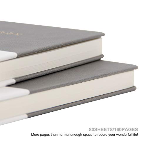 Oneirom Journal Notebook, Notebook Journal A5 Classic, 5.6 X 8.1 inche, Hard Cover, 160 Premium Thick Pages, Fine PU Leather College Ruled Notebook with Pen Holder and Ribbon Bookmark for Writing Note - Image 5
