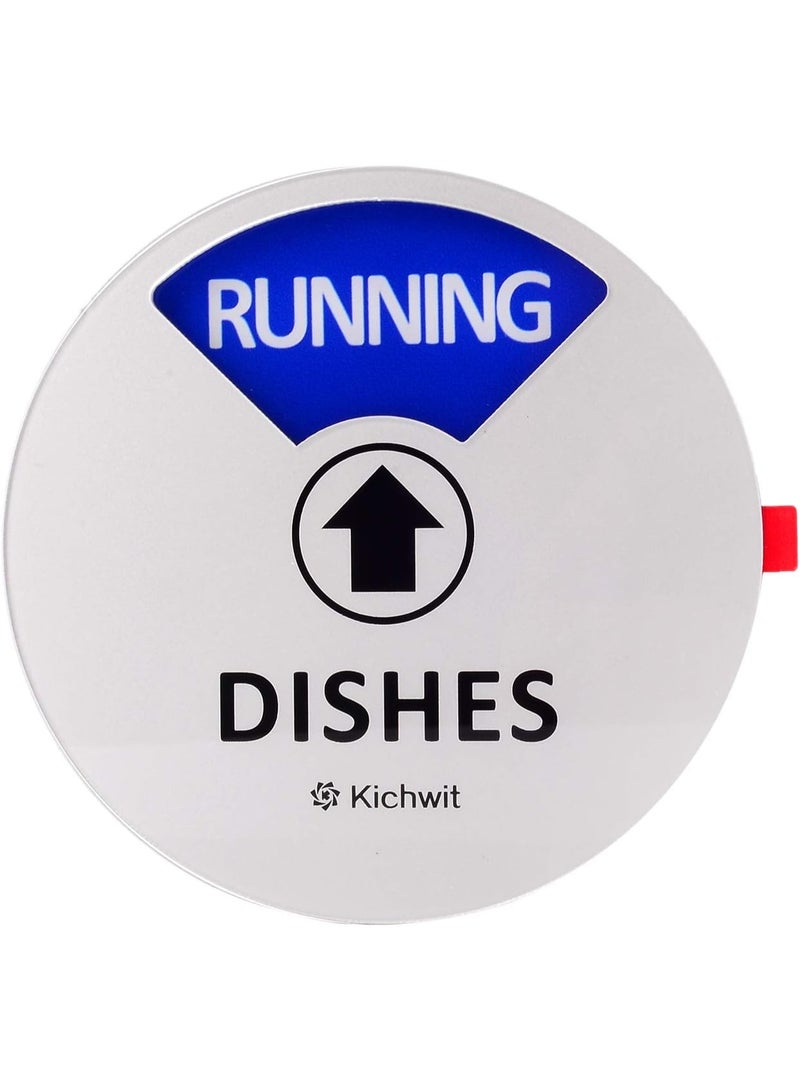 Dishwasher Magnet Clean Dirty Sign Indicator with Running and Empty Options, Works on All Dishwashers, Non-Scratch Strong Magnetic Backing, Residue Free Adhesive Included, 4 Inch, Silver - Image 5
