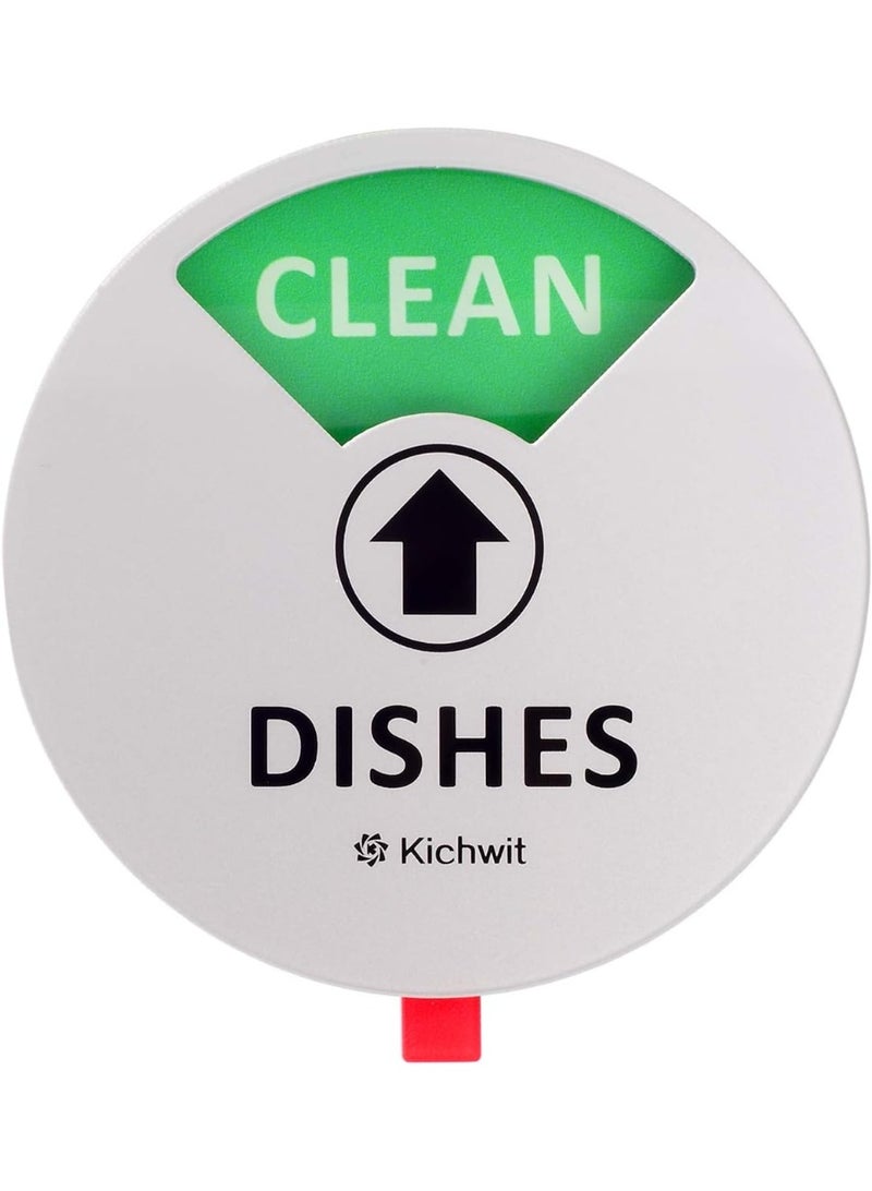Dishwasher Magnet Clean Dirty Sign Indicator with Running and Empty Options, Works on All Dishwashers, Non-Scratch Strong Magnetic Backing, Residue Free Adhesive Included, 4 Inch, Silver - Image 3