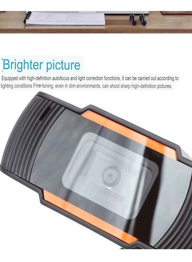 AROAQ 720p HD Webcam, Streaming Computer Web Camera with Wide View Angle, Convenient Multi-purpose USB Computer Camera, Pc Webcam for Video Calling Recording Conferencing, (B1-720P) - Image 4