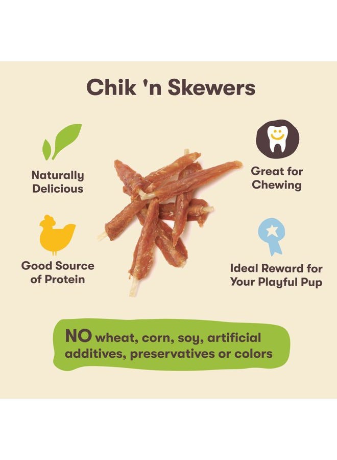 Pet 'n Shape Chik 'n Skewers – Chicken Wrapped Rawhide Dog Chew - Image 3