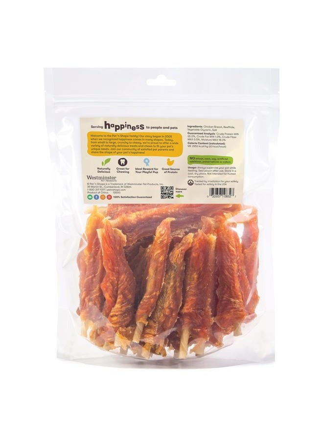 Pet 'n Shape Chik 'n Skewers – Chicken Wrapped Rawhide Dog Chew - Image 2