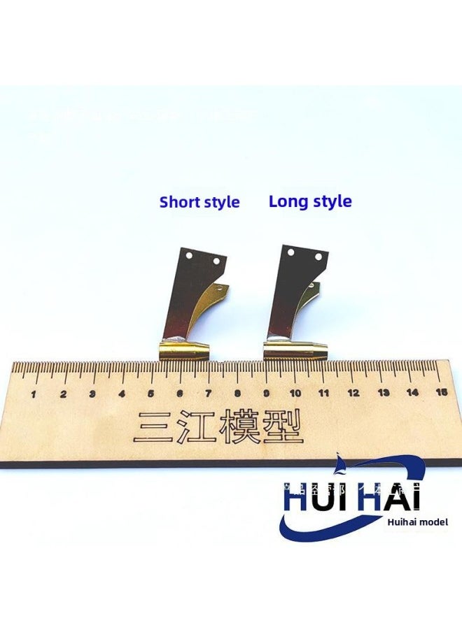 Generic - Remote Control Ship Model Power Shaft Herringbone Rack Ship Model Shaft Bracket Model Accessories DIY Production Parts Model-Color:Type 84 Pointed Tail Double Arms Long Herringbone Frame - Image 1