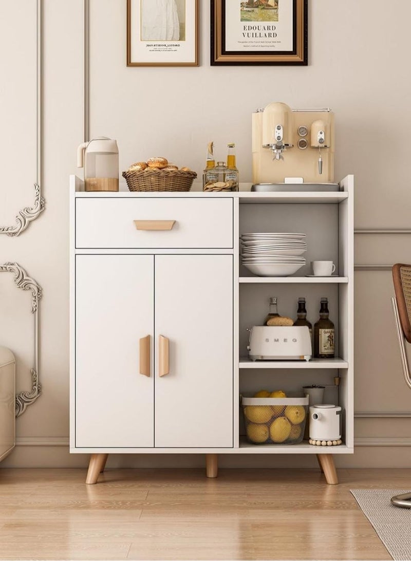 EXPERT Multifunctional kitchen cabinet for home and dining room, coffee corner cabinet with storage drawer, side cabinet with adjustable tier, kitchen storage cabinet for dining room, kitchen microwave oven storage rack-EI-208 - Image 4