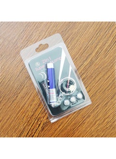 Generic Mini Aluminum Alloy Infrared Teaching Pen Cat Laser Pointer Pet Supplies LED Flashlight Key Light-Color:Blue  - Image 1