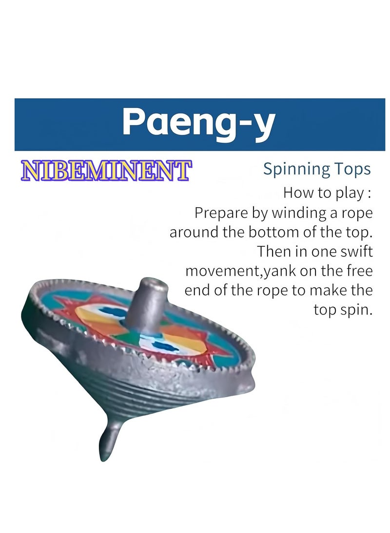 NIBEMINENT Korean Traditional Play Game, Korean Folk Game Set - Gong-gi, Biseokchigi, Jebi chagi, Paeng-y, DDAKJI Game Set, Family Travel Game (1 set) - Image 3