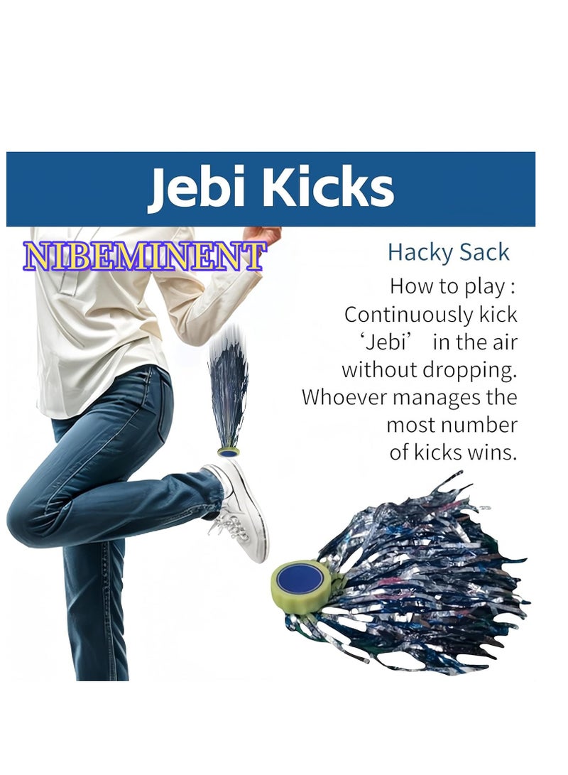 NIBEMINENT Korean Traditional Play Game, Korean Folk Game Set - Gong-gi, Biseokchigi, Jebi chagi, Paeng-y, DDAKJI Game Set, Family Travel Game (1 set) - Image 4