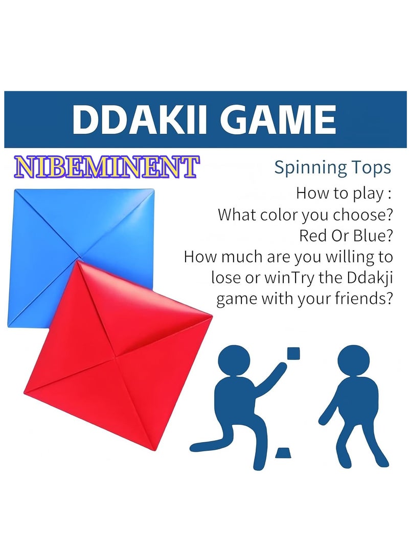 NIBEMINENT Korean Traditional Play Game, Korean Folk Game Set - Gong-gi, Biseokchigi, Jebi chagi, Paeng-y, DDAKJI Game Set, Family Travel Game (1 set) - Image 5