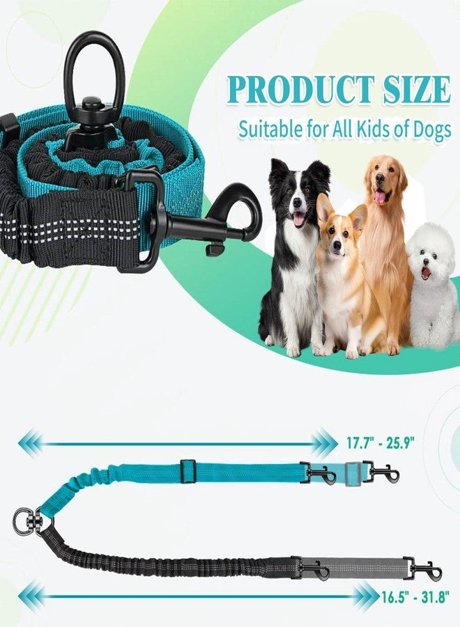 AKEISHE Double Leash for Two Dogs, 2-in-1 No Tangle Design with Bungee Shock Absorber & Adjustable Strap for Walking, Running, Training (Purple) - Image 2