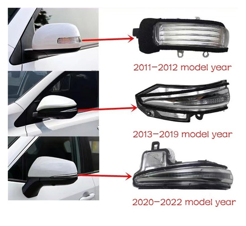 2020 2022 Car Exterior Rearview Mirror Turn Signal Light Lamp Blinking Flash Light 20 22 LH - Image 4