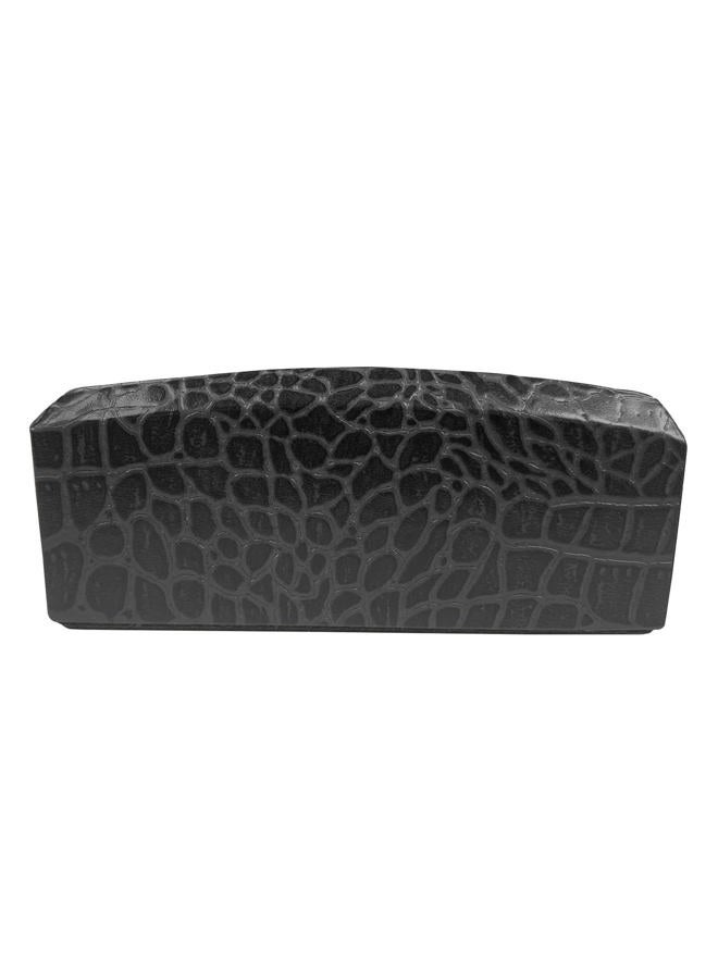 Dacasso Black Crocodile Embossed Business Card Holder, Leather, 11.1 x 4.11 x 4.45 cm - Image 5
