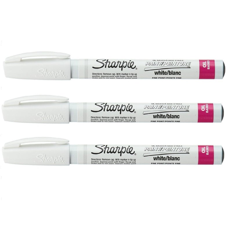 Sharpie Permanent Paint Marker, Fine Point [Set of 3]