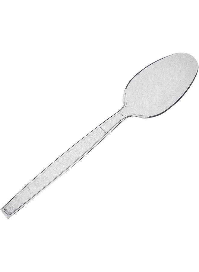 Hotpack Hotpack Heavy Duty Plastic Clear Spoons, 50 Pieces - Image 1
