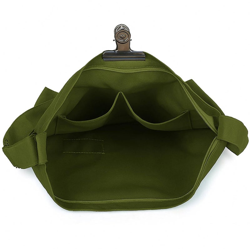 Lify حقيبة كتف قماشية كبيرة الحجم للنساء بتصميم ريترو - 1 قطعة - Image 3