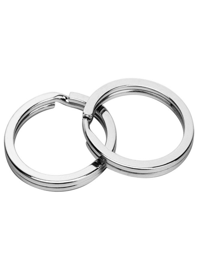 Sunmns 24 Pack Flat Key Rings Metal Split Ring for Home Car Keys Organizations, Jewelry Making, 1 Inch (Silvery) - Image 4