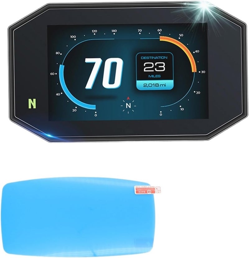 Vuzmode Motorcycle Dashboard Protection Film for Live Wire 2020 - Image 1