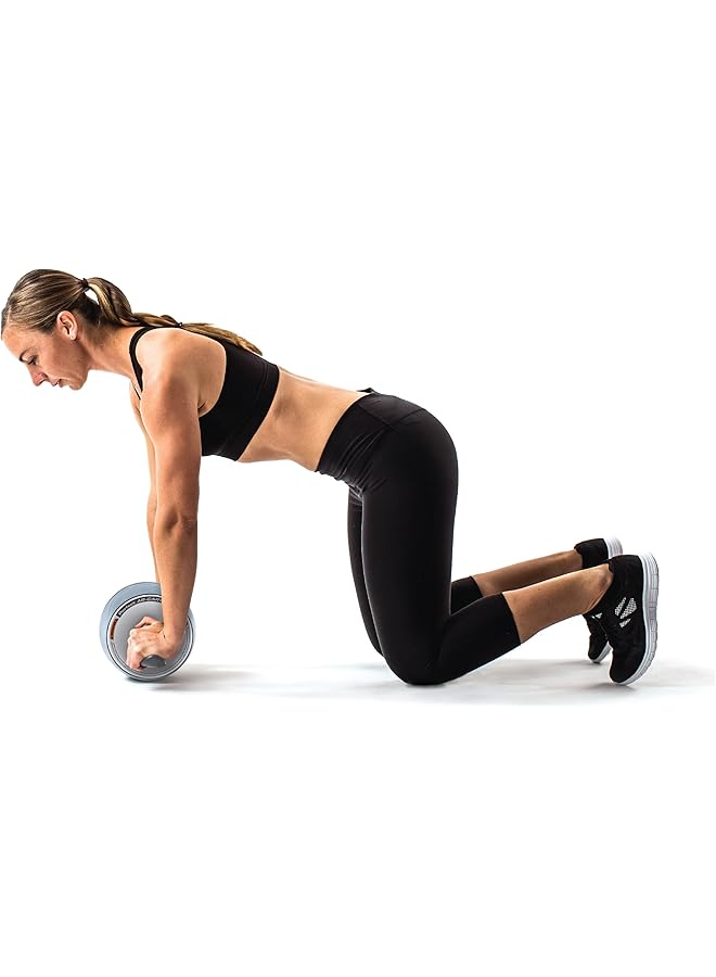 Perfect Fitness Ab Carver Roller Wheel With Built In Spring Resistance At Home Core Workout Equipment - Image 3