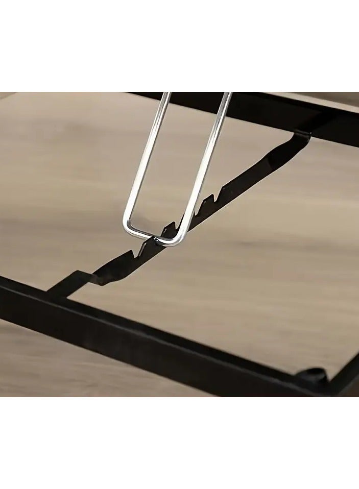 Generic Adjustable Bed Desk for Laptop, Foldable Portable Lap Desk with Cup Holder, Lazy Notebook Computer Stand, Multifunctional Wood Fiber Board Table - Image 2