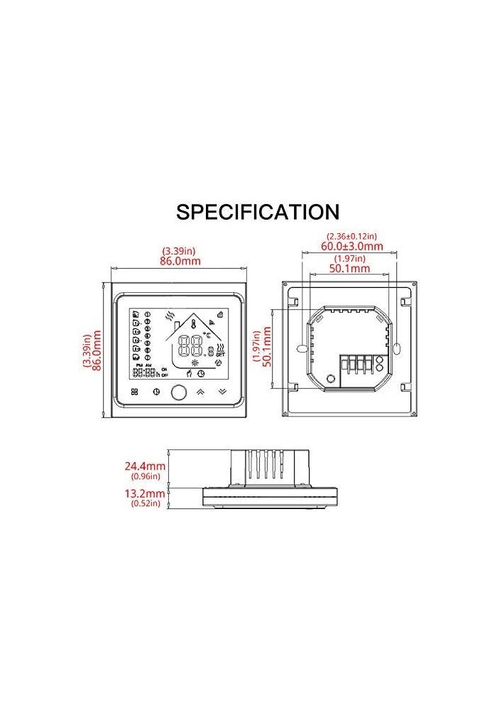 MOES WiFi Smart Air Conditioner Thermostat - Image 5