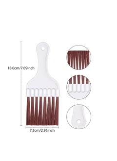SYOSI Air Conditioning Cleaning Brush, Stainless Steel Air Conditioning Fin comb Whisk Brush Evaporator Cooler Repair Tool for Refrigerator Coil Cleaning Brush, 4 pieces  - Image 4