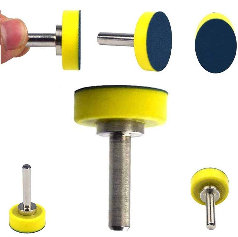 DIY Crafts CTDIYHI46033 1 Inch 6MM Shank 1 x 1 inch 6mm Mounted Shank Backup Sanding Pads for - Image 1
