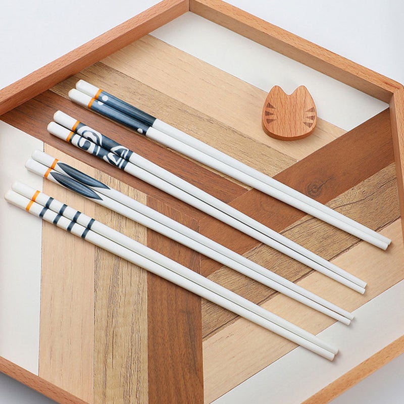 8Pcs Japanese Ceramic Chopsticks Kitchen Accessories (Assorted Color) - Image 5