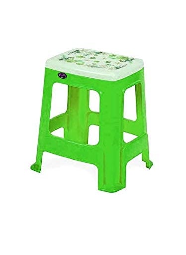 NILKAMAL Nilkamal Printed Stool (STL 24) for Home Elegant Design (Green)  - Image 3