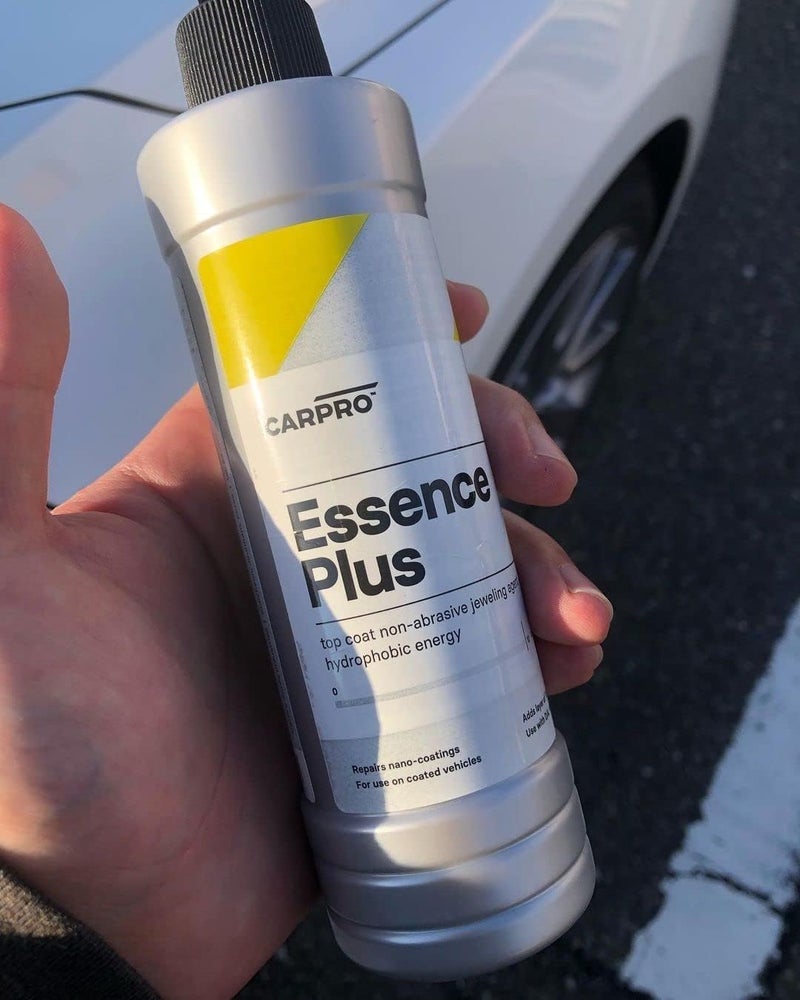 CARPRO إيسنس بلس وكيل اللمعان غير الكاشط مزيج SiO2 من وكلاء إصلاح الطلاء السيراميكي لمسات لامعة من راتنجات الكوارتز ونانوجزيئات هيدروفوبية لإصلاح الطلاءات السيراميكية المتينة 500 مل 17 أونصة - Image 5