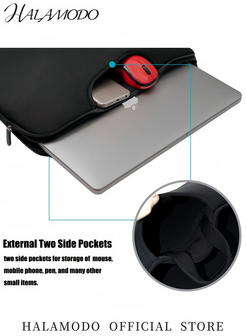Laptop Handbag Sleeve Ultra-Slim Shockproof Protective Case for 13-15.6 Inch Laptops Notebook Carrying Bag Durable Computer Sleeve for Travel and Storage  - Image 3
