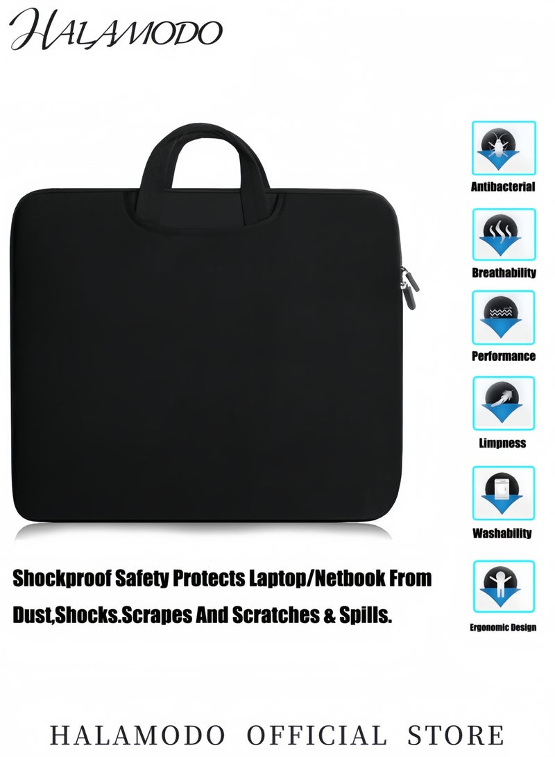 Laptop Handbag Sleeve Ultra-Slim Shockproof Protective Case for 13-15.6 Inch Laptops Notebook Carrying Bag Durable Computer Sleeve for Travel and Storage  - Image 2
