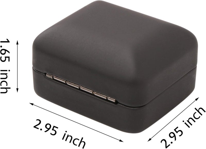 Omeet Big Size Metal Glossy LED Jewelry Gift Box Ring Jewelry Exhibition - Suitable for a pair of rings - Image 2